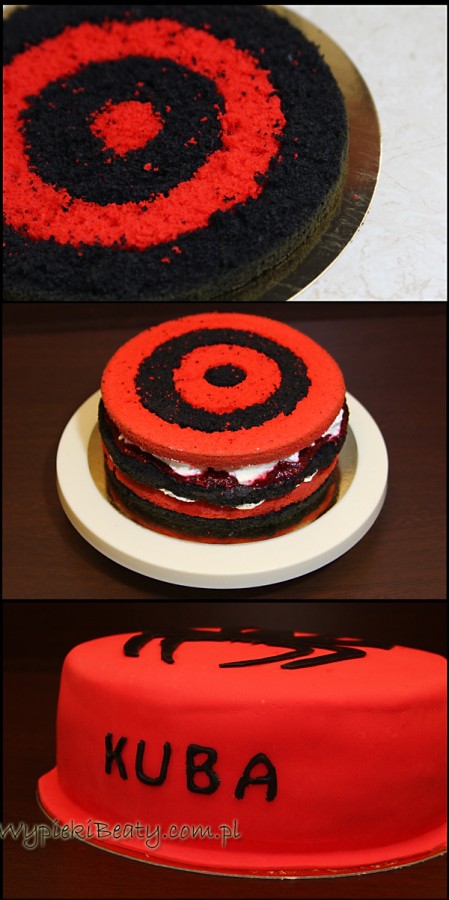 czerwono-czarny tort kuby1