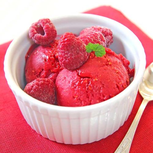 sorbet malinowy