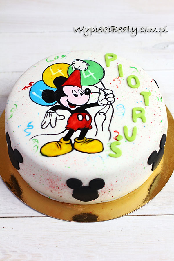 tort z Myszką Mickey