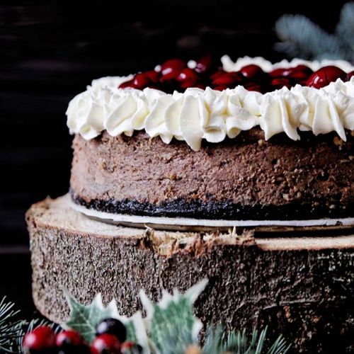 black forest cheesecake