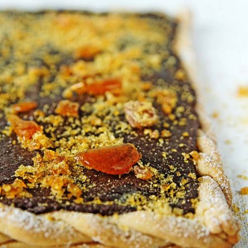 chocolate caramel tart