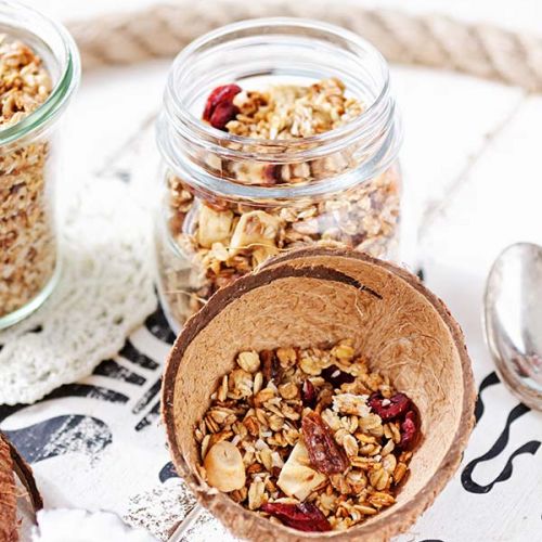 homemade fruit granola