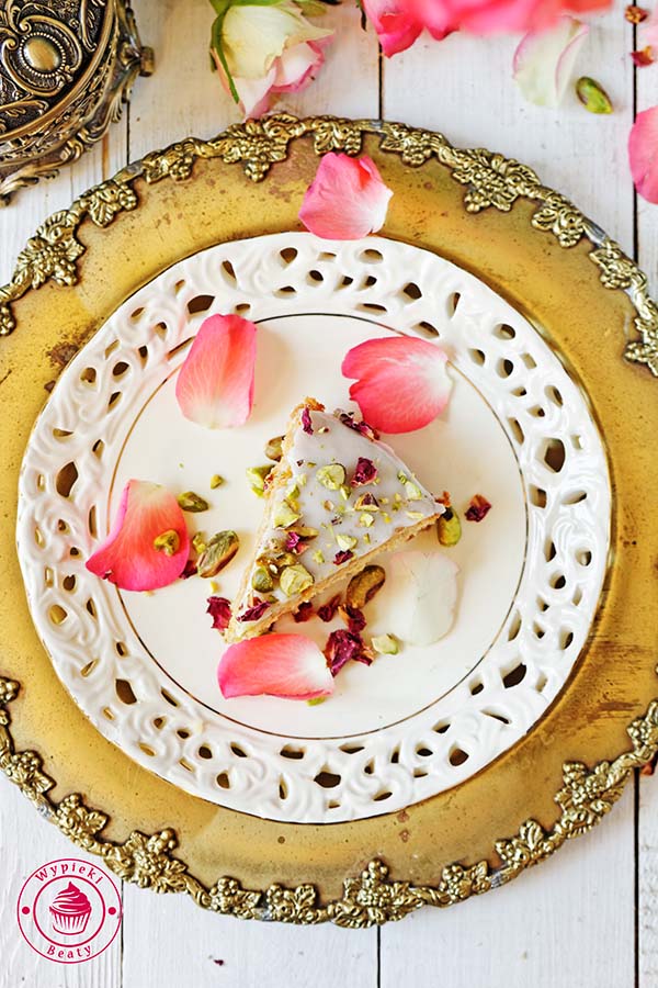almond and rose water cake