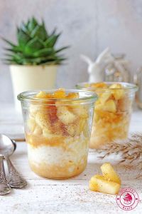 pudding z ryżu z jabłkami