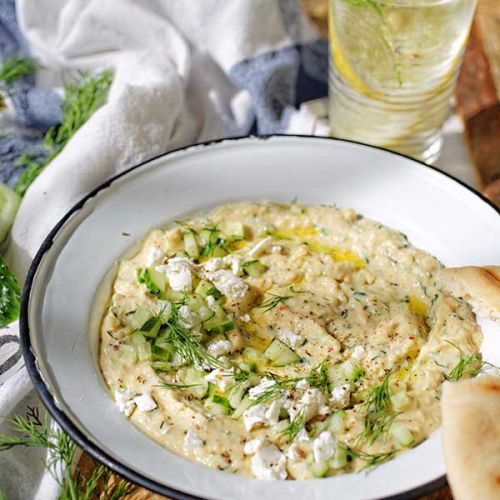 hummus z fetą
