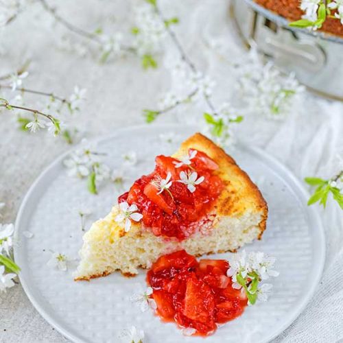 kokosowe ciasto drożdżowe z twarogiem