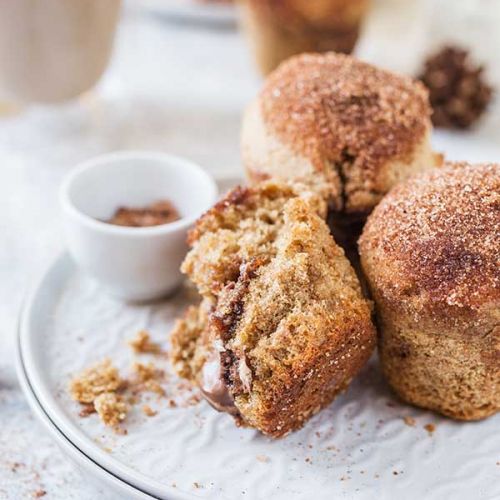 cynamonowe muffinki z kremem czekoladowym