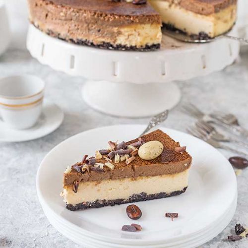 sernik z musem kawowym