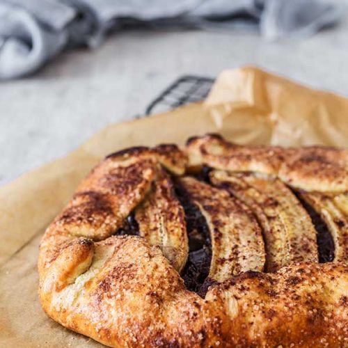 tarta czekoladowa z bananami