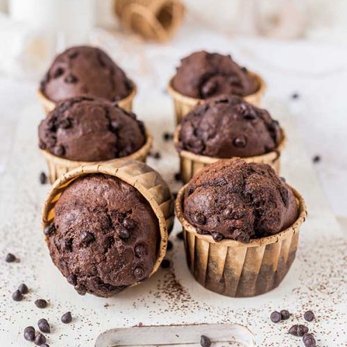 muffinki czekoladowo-bananowe
