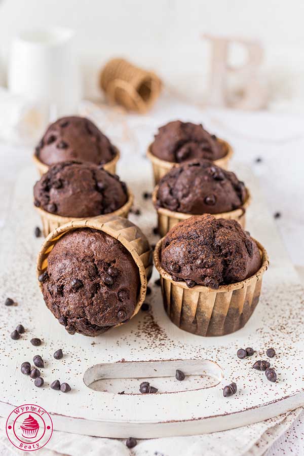muffinki czekoladowo-bananowe