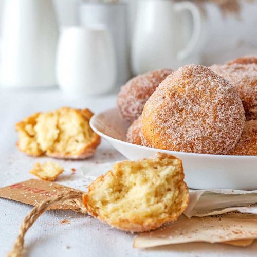 pączki twarogowe bez drożdży