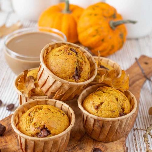 muffinki dyniowe z czekoladą