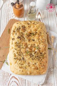 Herbal focaccia italian focaccia