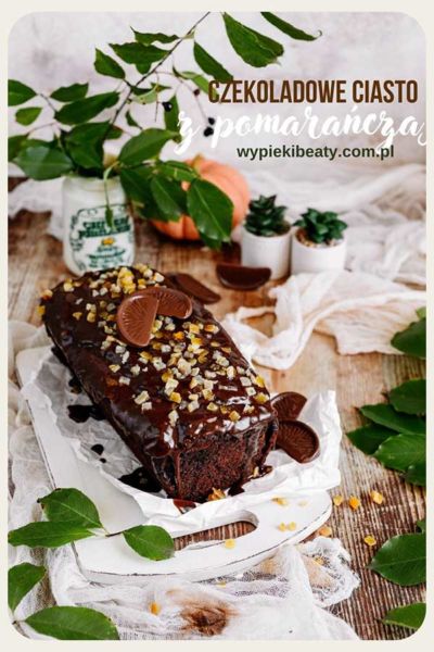 chocolate cake with whole orange