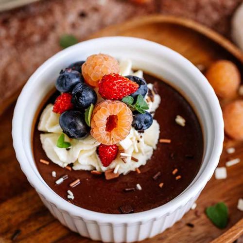 deser dyniowo-czekoladowy pots de creme