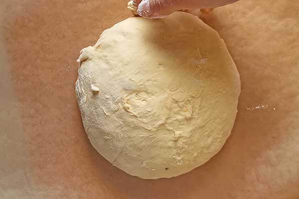 chleb dyniowy przed pieczeniem