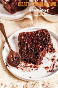 Danish dream cake chocolate cake with coconut flakes