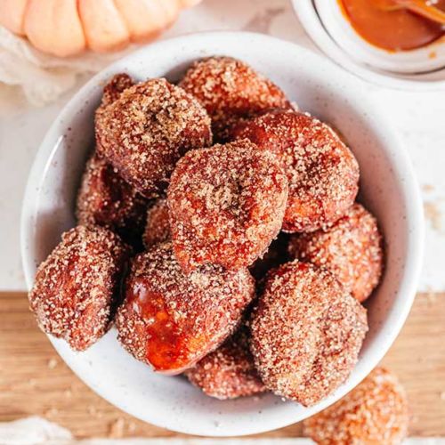 ekspresowe dyniowe mini pączki