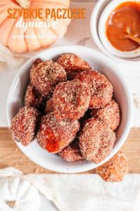 Doughnuts with homogenized cheese pumpkin donuts with cinnamon sugar