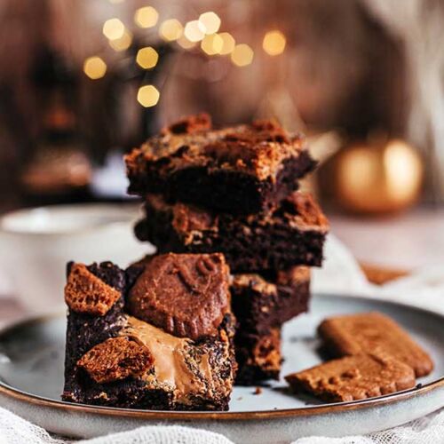 ciasto biscoff brownie