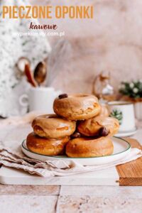 New Orleans Beignets baked coffee donuts with coffee glaze
