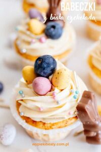 Chocolate Jaffa Cupcakes fluffy vanilla cupcakes with white chocolate frosting