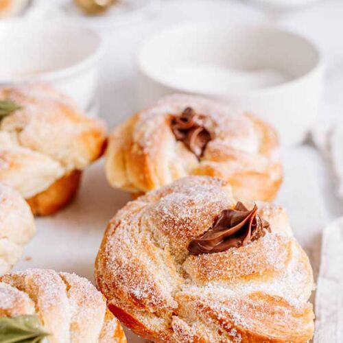 nutella cruffins