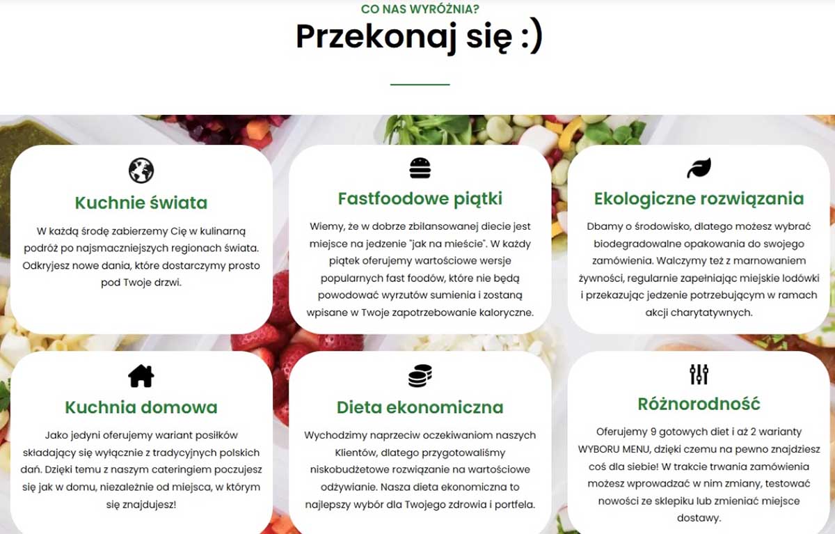 infografika z cateringu