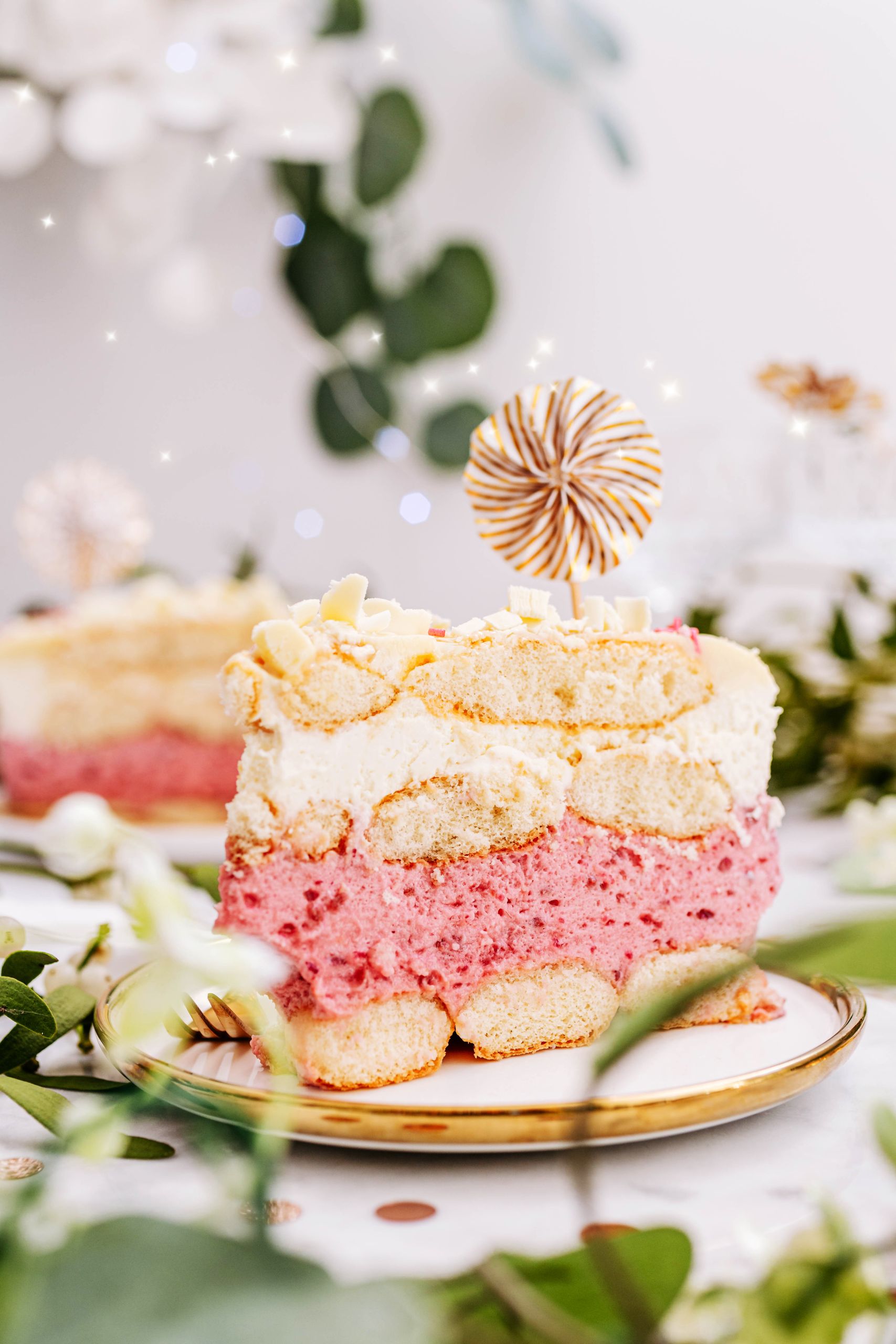 party raspberry cream cake