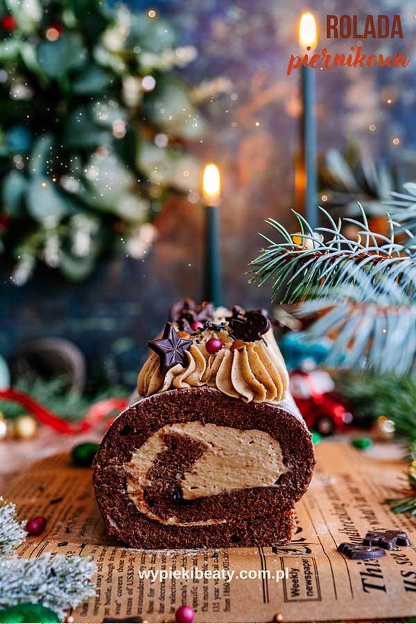 cinnamon gingerbread roll cake