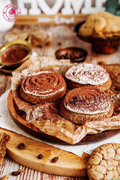 tiramisu cookies with mascarpone cream