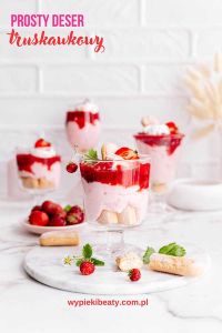 Mascarpone mousse with blueberries simple strawberry desert
