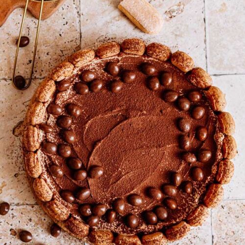 tarta tiramisu bez pieczenia z kremem mascarpone