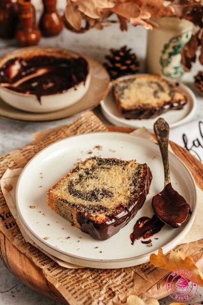 marmurkowa babka z makiem i czekoladą przepis