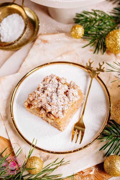 szarlotka piernikowa na półkruchym cieście piernikowym
