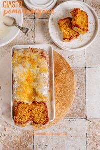 Pomarańczowe ciasto z makiem ucierane ciasto pomarańczowe z lukrem pomarańczowym