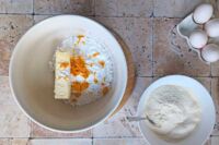 składniki do ucierania na ciasto