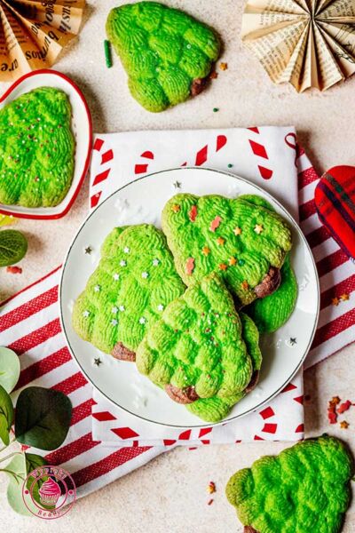 pomysł na prezent diy na święta - domowe ciastka choinki ciastka choinki 7