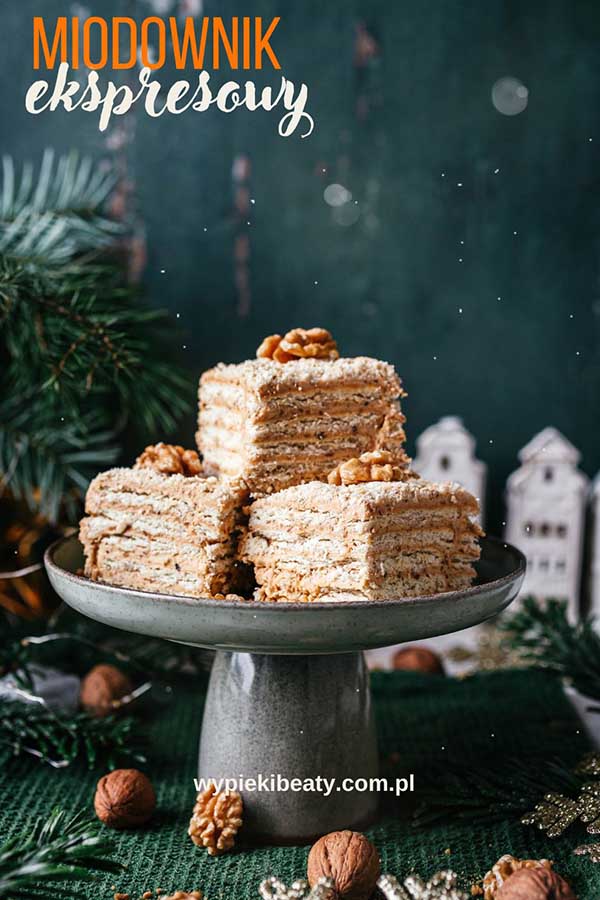 Ekspresowy miodownik bez pieczenia ekspresowy miodownik bez pieczenia prosty przepis