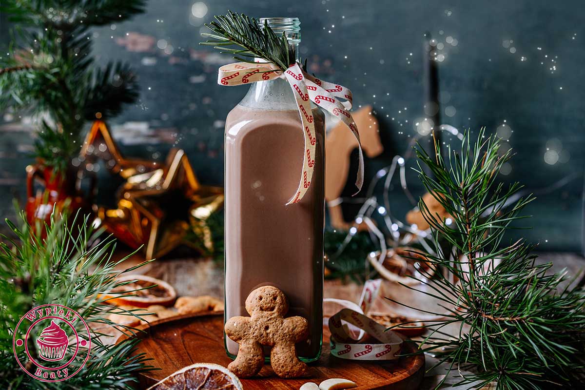 prosty przepis na piernikowy likier z czekoladą domowy likier pierniczek z czekoladą przepis krok po kroku