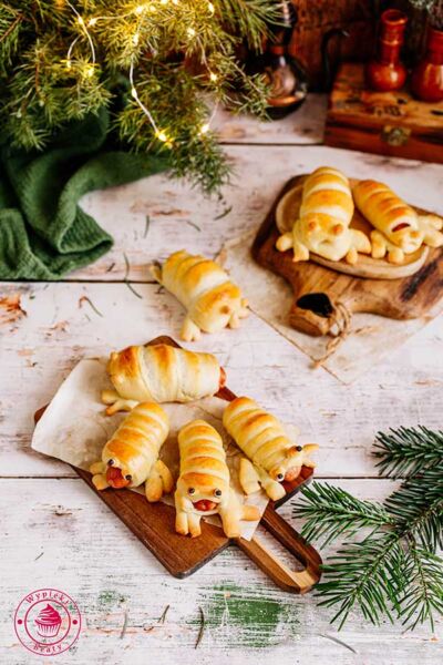 przekąska dla dzieci i dorosłych - parówki zawijane w ciasto drożdżowe prosty i wyjątkowy przepis na przekąskę sylwestrową i nie tylko