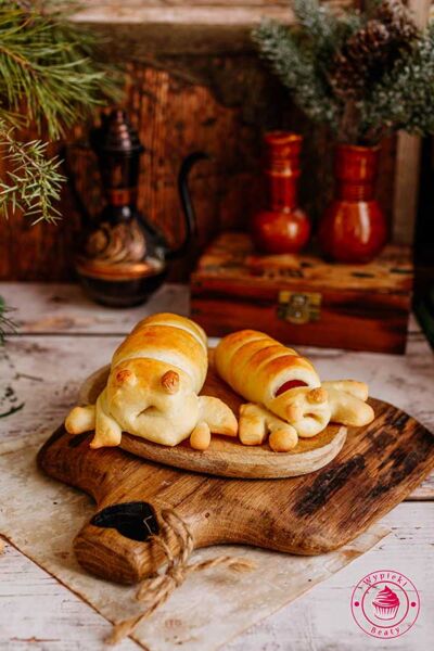 pieczone w cieście parówki imprezowe domowe parówki w cieście drożdżowym