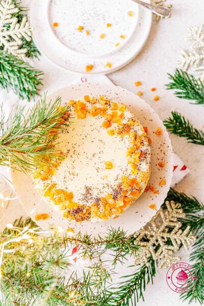 sernik z makiem i skórką pomarańczową