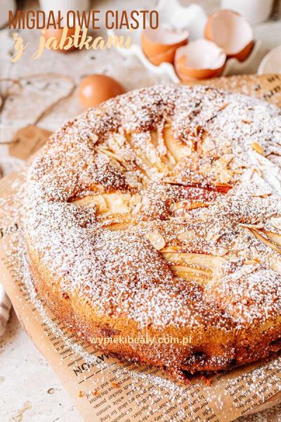 Migdałowe ciasto z jabłkami ucierane ciasto z migdałami i jabłkami prosty przepis