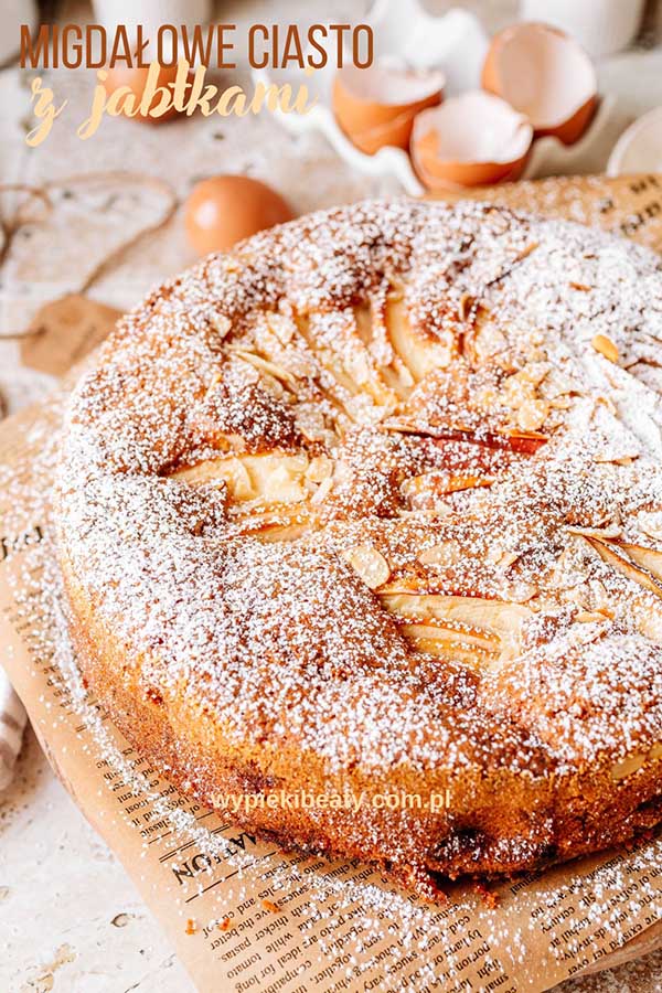 ucierane ciasto z migdałami i jabłkami prosty przepis