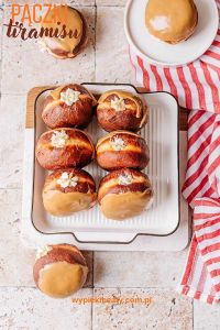 Raspberry Coffee Cake delicious homemade doughnuts with mascarpone filling and coffee glaze