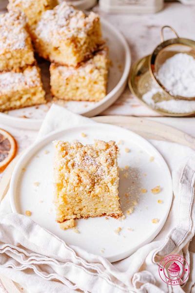 simple moist orange cake with crumble pomarańczowe ciasto z kruszonką pomarańczową przepis krok po kroku