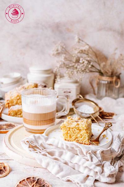 pomarańczowe ciasto z kruszonką prosty przepis orange crumble cake easy recipe