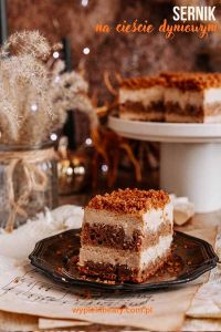 White chocolate cheesecake cinnamon cheesecake on moist pumpkin cake